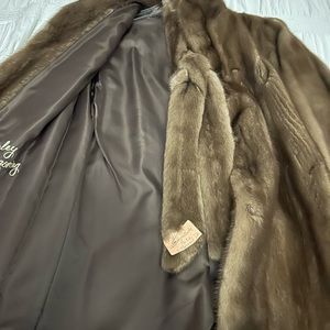 S-M women's vintage 70's custom made MINK COAT